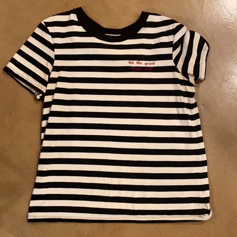 Black / White short sleeve t-shirt